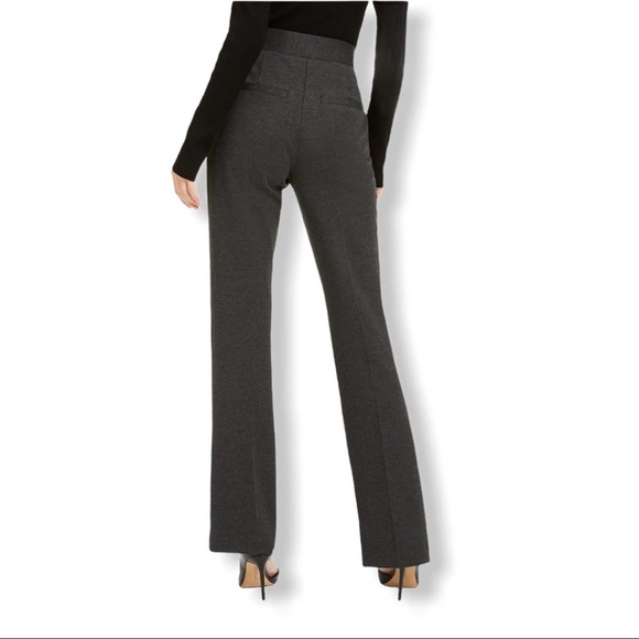 $79 INC INTERNATIONAL CONCEPTS Ponte Knit Stretch Boot Leg Pants 6 R - Picture 5 of 11